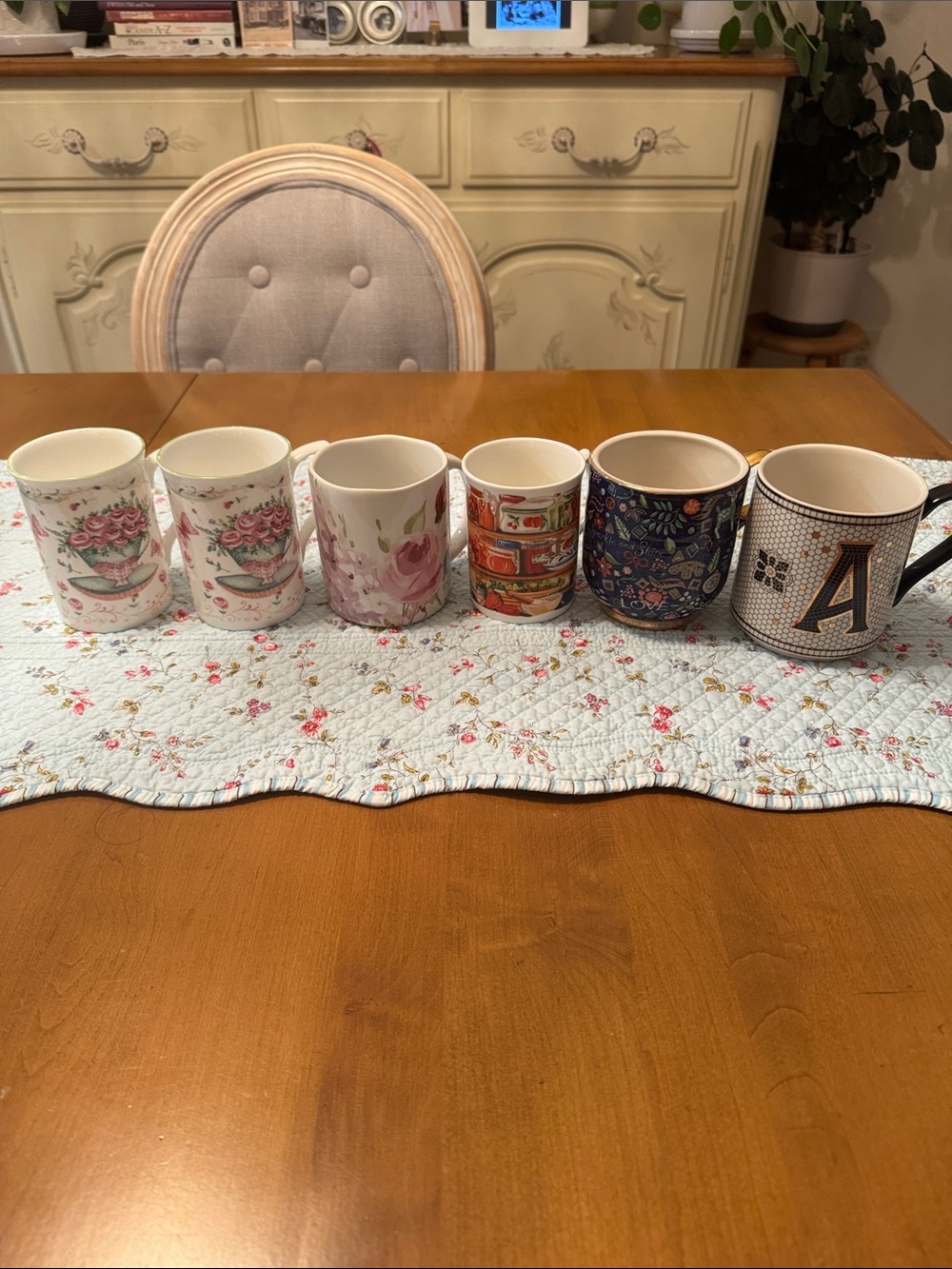 Anthropologie and fine bone china Mug Set of 6
